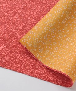 Furoshiki double-face Amunzen con sakura giallo/rosso 70cm